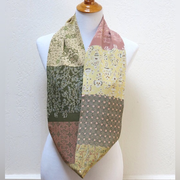 Air Scarves Hand Crafted Japanese Silk Kimono Limited Edition Infinity NWT - Picture 7 of 8